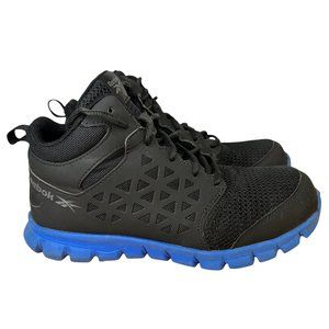 Reebok Day One Safety Sublite 2.0 Work Shoes,Black/Blue, M 6.5 WIDE / W 8.5 WIDE